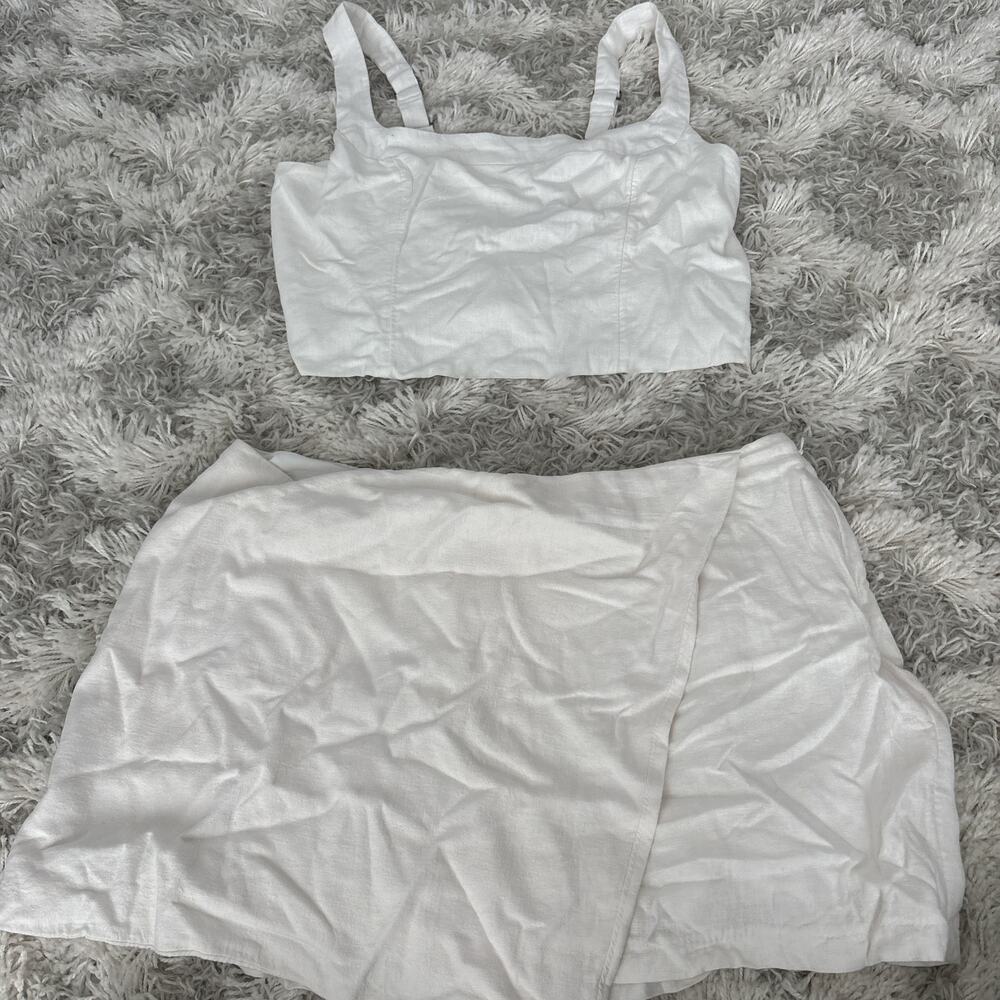 Abercrombie & Fitch White Elegant Ensemble